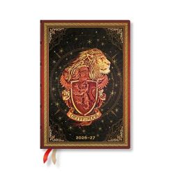 Paperblanks Планер Glyffindor Diary, Midi, хоризонтален, твърда корица, 112 листа, за 2026-2027 година