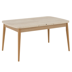 Разтегателна трапезна маса FAURA - Дъб Треви KL