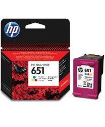 Оригинална мастилена касета HP 651 цветна