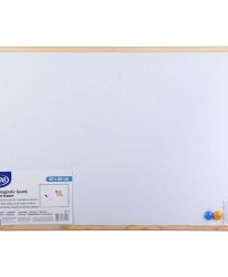 Магнитна бяла дъска Bi Office с дървена рамка 40x60 cm