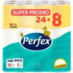 Тоалетна хартия PERFEX Peach 24+8 броя,3 пласта