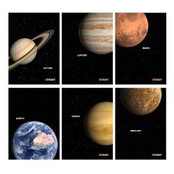 Тетрадка A5 Street Planets, редове, 60л