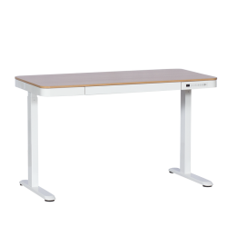 Ергономично регулируемо бюро Carmen CR-118 E - 140 см - бук-бял