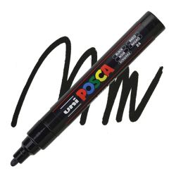 Перманентен маркер Uni Posca PC-5M на водна основа Черен