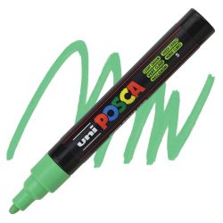 Перманентен маркер Uni Posca PC-5M на водна основа Светлозелен