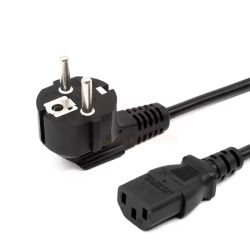Кабел захранващ 220V IEC 60320 C13 1.8м Черен