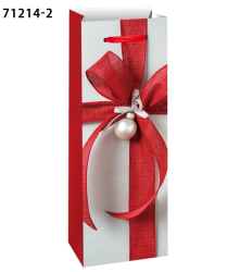 Подаръчна торбичка XMAS Bottle, 13x36x8.5cm, 71214