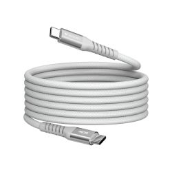 Verbatim Кабел Sync & Charge, магнитен, USB Type-C към USB Type-C, 60 W, 120 cm, сив