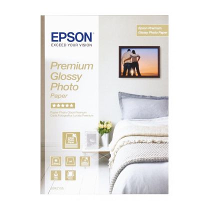 Epson Фото хартия Premium Glossy S042155, A4, 255 g/m2, 15 листа