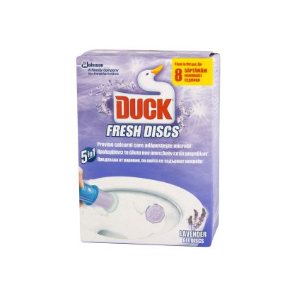 Ароматизатор за тоалетна Duck Fresh Discs, гел, лавандула, 36 ml