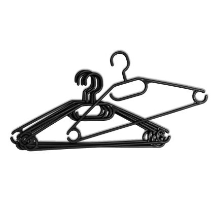 Закачалка за дрехи York, пластмасова, 10 броя, 42 х 22 х 70 cm