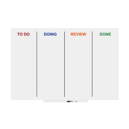 Rocada Бяла дъска-планер Skin Agile, магнитна, 100 х 150 cm