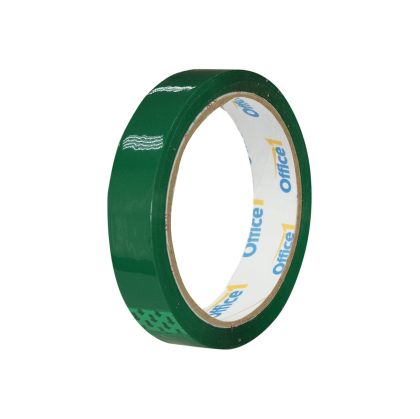 Office 1 Тиксо, 18 mm x 60 m, зелено, 8 броя