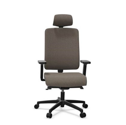 Ергономичен стол Rim Flexi FX 1114, текстил, Synchronous ST1 механизъм, до 120 kg, сив