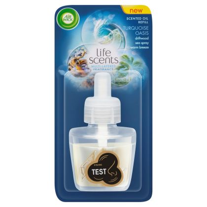 Пълнител за електрически ароматизатор Air Wick, тюркоазен оазис, 19 ml