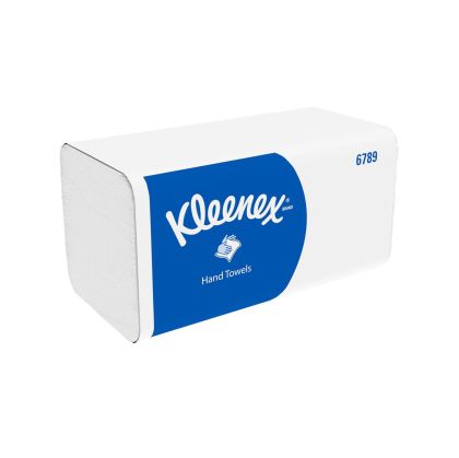Кърпи за ръце Kimberly-Clark Kleenex 6789, двупластови, 21.2 х 21.5 cm, 186 къса, 15 броя