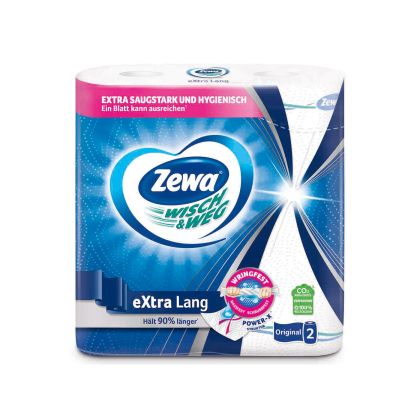 Кухненска ролка Zewa W&W Original Xtra, 2 броя, 72 къса