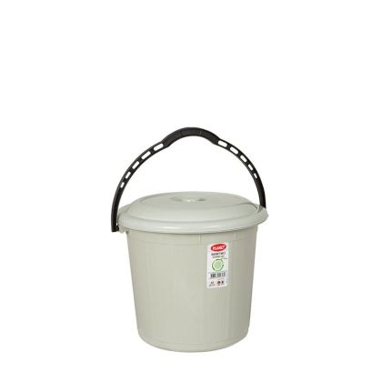 Кофа Planet с капак, 10 L, сива