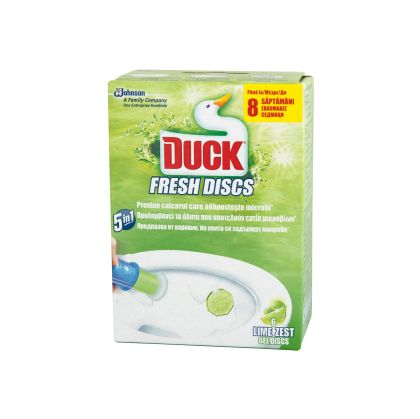 Ароматизатор за тоалетна Duck Fresh Discs, гел, лайм, 36 ml