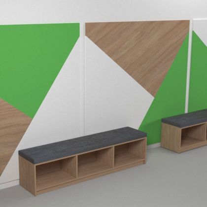 Ламперия RFG, 1400 х 26 х 1900 mm, ПДЧ