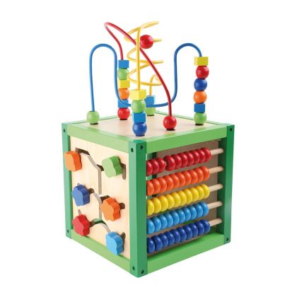 Small Foot Куб, дидактичен, дървен, 20 x 20 x 36 cm