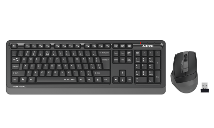A4Tech Комплект - клавиатура и мишка Fstyler FGS1035Q, 2.4 GHz, сиви