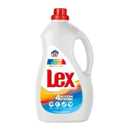 Перилен препарат Lex Color Floral Freshness, 2 в 1, за цветни тъкани, 3 L