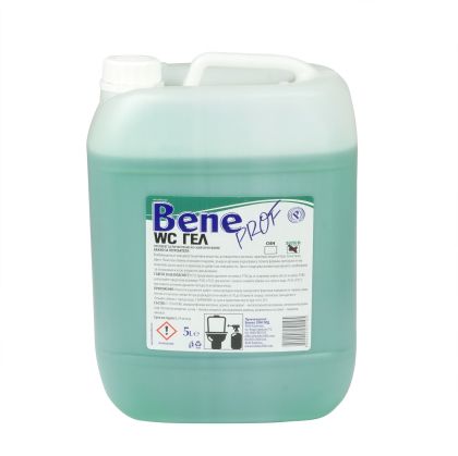 Препарат за почистване на тоалетна Bene, гел, професионален, 5 L, зелен