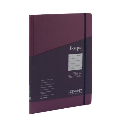 Fabriano Тетрадка Ecoqua+, A4, картонена корица, със скрита спирала, 70 листа, лилава