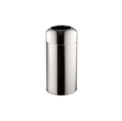 Кош за отпадъци Dayco, отворен, кръгъл, ?28 х 67 cm, 40 L, инокс