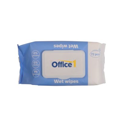 Мокри кърпи Office 1, с капак, 72 броя