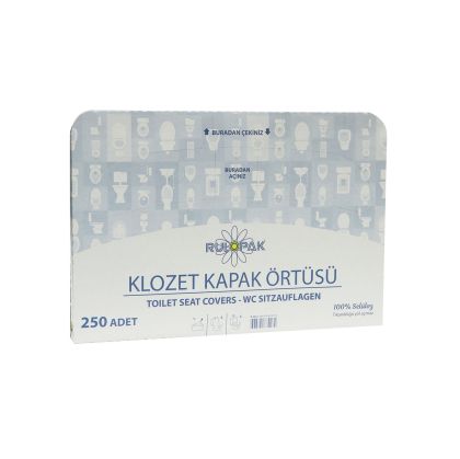 Покривало за тоалетна чиния Rulopak, 43 х 35.5 cm, 250 броя