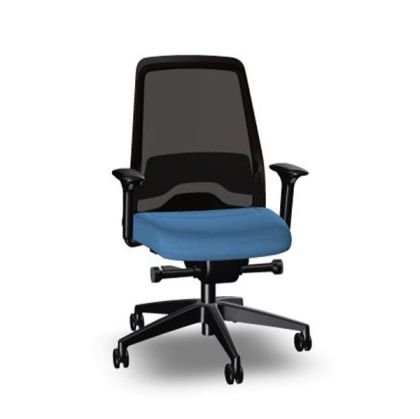 Ергономичен стол Interstuhl Every EV216, текстил, Synchronous механизъм, полиамидна основа, светлосин