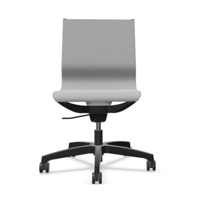 Ергономичен стол Rim Zero ZG 1351 White, меш, пластмасова основа, сив