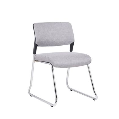 Посетителски стол RFG Evo 4S M, текстил, метална основа, до 120 kg, сив, 5 броя в комплект