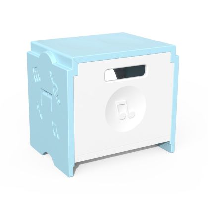 Табуретка RFG Funny, за съхранение, пластмасова, 300 х 400 х 370 mm, светлосиня