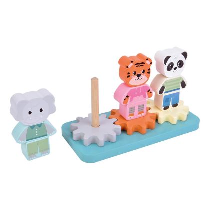 Small Foot Нанизка - Животни от джунглата