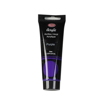 Beifa Акрилна боя, в тубичка, 75 ml, виолетова