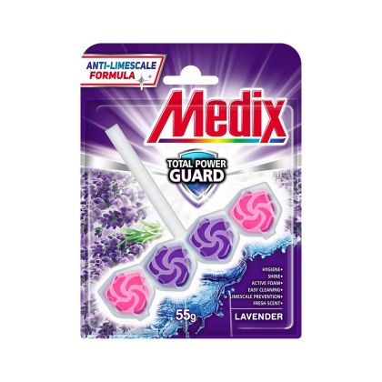 Ароматизатор за тоалетна Medix WC Fresh Drops, лавандула, 55 g