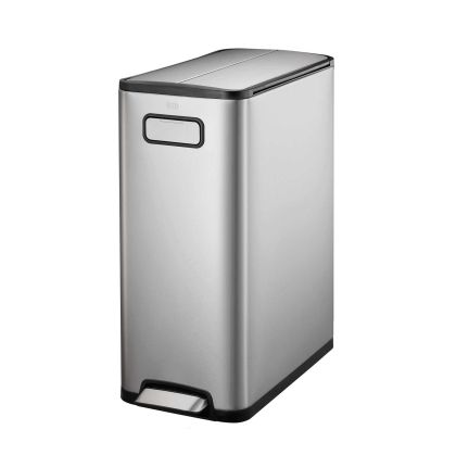 Кош за отпадъци Eko Ecofly, с педал и скрити колела, 45 L