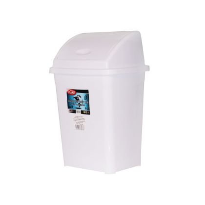 Кош Planet с люлеещ капак, 9 L, бял, 255 x 195 x 365 cm