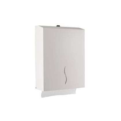 Диспенсър за кърпи за ръце Dayco, със Z-сгъвка, 27 х 10 х 21 cm, бял, за 200 кърпи