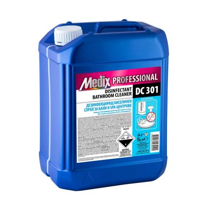 Дезинфeкциращ киселинен спрей за бани и spa-центрове Medix Professional, течен, DC 301, 5 L