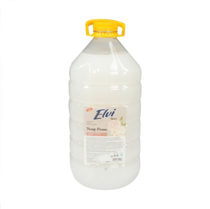 Течен сапун Elvi, нежна страст, 5 L, бял