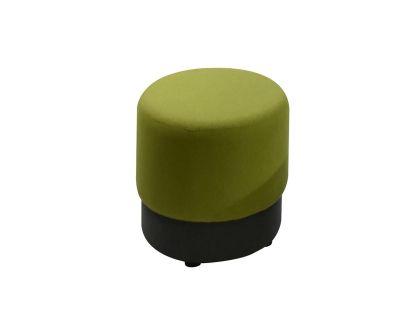 Табуретка RFG Zara, кръгла, дамаска, 450 х 450 х 450 mm, зелена