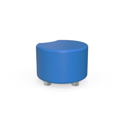 Табуретка RFG Moon, кръгла, екокожа, 60 х 60 х 43 cm, синя