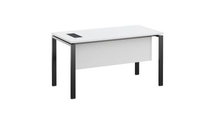 Бюро RFG Monaco, 1400 х 700 х 750 mm, ПДЧ 25 mm, бял плот, черни метални крака