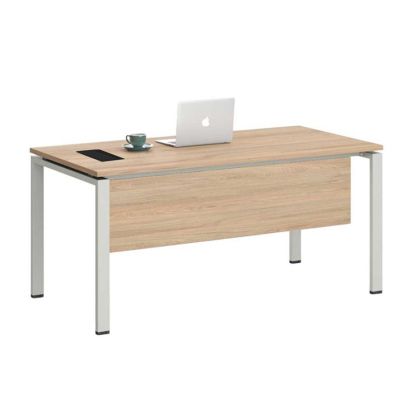 Бюро RFG Monaco, 1600 х 800 х 750 mm, ПДЧ 25 mm, плот бряст, бели метални крака