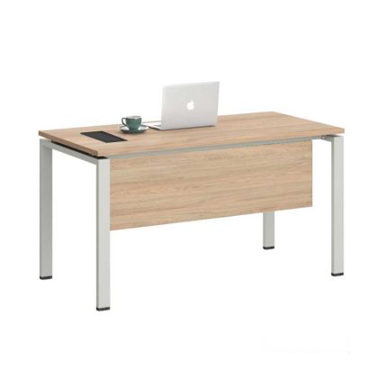 Бюро RFG Monaco, 1400 х 700 х 750 mm, ПДЧ 25 mm, плот бряст, бели метални крака