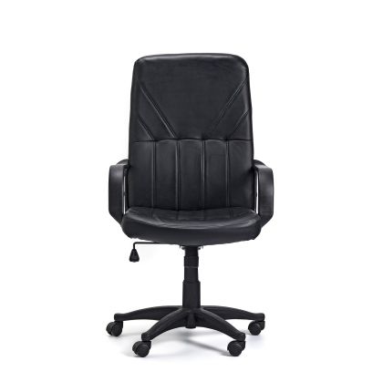 Директорски стол Mega, екокожа, Tilt механизъм, до 120 kg, черен